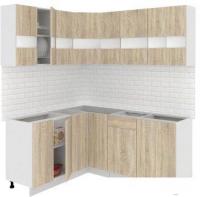 Угловая кухня Кортекс-мебель Корнелия Экстра 1.5x1.8 без столешницы (дуб сонома)
