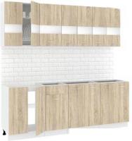 Кухня Кортекс-мебель Корнелия Экстра 2.2 без столешницы (дуб сонома)