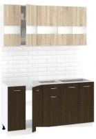 Кухня Кортекс-мебель Корнелия Экстра 1.5 без столешницы (дуб сонома/венге)