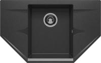 Кухонная мойка Polygran Riff-800 (черный 16)