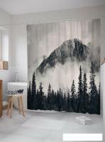 Шторка-занавеска для ванны JoyArty Лесная дымка sc_22018