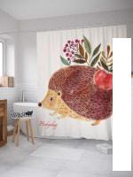 Шторка-занавеска для ванны JoyArty Ежик с яблоком sc_31293