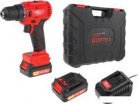 Дрель-шуруповерт Wortex BD 1220-1 DLi BD12201DLi1029 (с 2-мя АКБ, кейс)