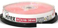DVD-R DL диск Mirex 8.5Gb 8x по 10 шт. Cake box UL130062A8L