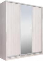 Шкаф распашной Рэйгрупп 233 YYX Elgon РГ-07.02 (ясень снежный/ хром)