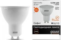 Светодиодная лампа Gauss Elementary GU10 5.5Вт 2700K [13616]