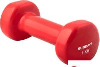Гантели Sundays IR92005 1 кг (красный)