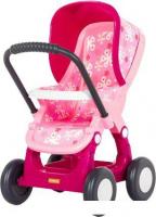 Коляска для кукол Полесье прогулочная 4-х колесная №2 48158 (розовый/светло-розовый)