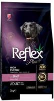 Сухой корм для собак Lider Reflex Plus Adult High Energy с говядиной 3 кг