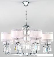 Подвесная люстра Евросвет Zaffiro 10099/8 Strotskis (хром/прозрачный хрусталь)