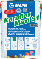 Клей для плитки Mapei Keraflex Maxi S1 (25 кг, серый)