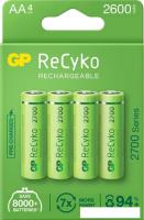 Аккумулятор GP ReCyko AA 2600mAh 4шт.