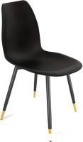 Стул Sheffilton SHT-ST29/S95-1 (черный/черный муар/золото)