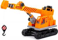 Игрушечный транспорт Полесье Монолит гусеничный кран 89649 (оранжевый)