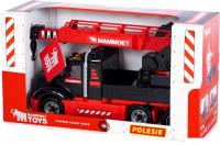 Игрушечный транспорт Полесье Mammoet автомобиль-кран 56832 (черный/красный)