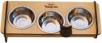 Миски на подставке Чешир Обжора 3 миски 400 мл (бежевый)
