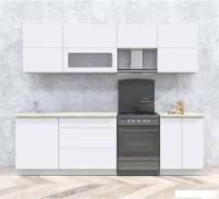 Кухня Интерлиния Интерлиния Мила Матте 2.6 Б (белый/белый/опал светлый)