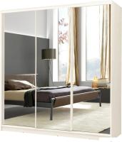 Шкаф-купе Рэйгрупп Bromo BBB3 01 РГ-08.01 B 207 BBB 207.5 (дуб бордо лайт/белый)