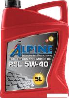 Моторное масло Alpine RSL 5W-40 5л