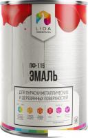 Эмаль LIDA ПФ-115 1 л (салатовый)