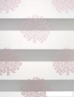 Шторы день-ночь Delfa СРШ 01МКД DN-44801 34x160 (рисунок декор, кремовый/сиреневый)