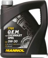 Моторное масло Mannol O.E.M. for chevrolet opel 5W-30 4л