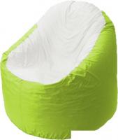 Кресло-мешок Flagman Браво B1.1-30 (оксфорд/дюспо, белый/салатовый)