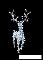 3D-фигура Decowelder Олень Ажур 1.9 м (теплый белый)