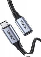 Кабель Ugreen US372 30205 USB Type-C - USB Type-C (1 м, черный)