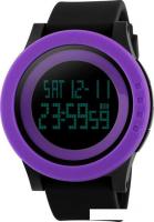 Наручные часы Skmei 1142 47 мм. (фиолетовый/черный)