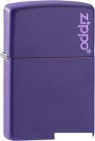 Зажигалка Zippo Classic Purple Matte Zippo Logo 237ZL