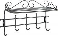 Набор крючков для одежды Sheffilton Грация 2/5 727017 (черный/черный)