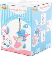 Набор хозяйственный игрушечный Полесье Помощница-5 с пылесосом 59314