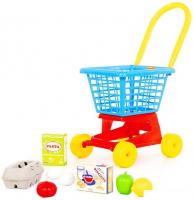 Тележка игрушечная Полесье Supermarket №1 с набором продуктов 67890
