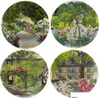 Набор десертных тарелок Gien Paris A Giverny 1738B4MX50