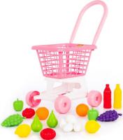 Тележка игрушечная Полесье Supermarket №1 с набором продуктов 68477