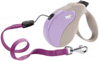Поводок-рулетка Ferplast Amigo M 75720019 (бежевый/фиолетовый)