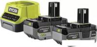 Аккумулятор с зарядным устройством Ryobi RC18120-240X 5133005092 (2x18В/4 Ah + 18В)
