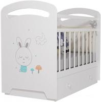 Классическая детская кроватка VDK Lucy маятник и ящик (белый)