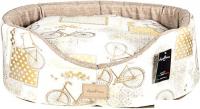 Лежак AntePrima Nathalie NAYELBIKE07 (бежевый/принт велосипед)