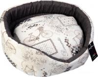 Лежак AntePrima Mathilde MABIKEGRIS05 (молочный принт)