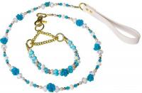 Ошейник с поводком Ferplast Parure 75600515 (голубой)