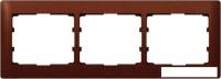 Рамка Legrand Galea Life 3 поста (горизонтальная, красное дерево)