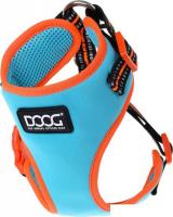 Шлея Doog Neoflex Beethoven HARBEET-XL (голубой с оранжевым кантом)