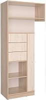 Шкаф распашной Интерлиния СК-021 (дуб сонома/дуб белый)