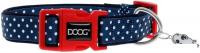 Ошейник Doog Stella L 42-62 см (синий в белый горох)