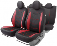 Комплект чехлов для сидений Autoprofi Aeroboost AER-1102 (черный/красный)