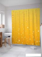 Шторка-занавеска для ванны JoyArty Крупные капли sc_21880