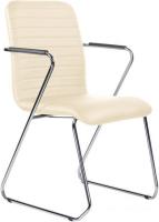 Кресло Brabix Visit CF-101 (хром/экокожа бежевый)
