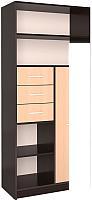 Шкаф распашной Интерлиния СК-021 (дуб венге/дуб молочный)